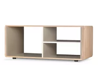 Ławy i stoliki kawowe - Stolik kawowy AVERO dąb/szarobeżowy, 112x47x60, płyta wiórowa/płyta MDF - miniaturka - grafika 1