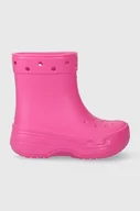 Buty dla dziewczynek - Crocs kalosze dziecięce kolor różowy - miniaturka - grafika 1
