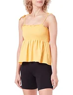 Koszulki i topy damskie - VERO MODA Damska koszulka Vmjeane Singlet Top JRS Ga, żółty, L - miniaturka - grafika 1