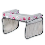 Akcesoria do fotelików - Abakus Baby Abakus-Baby, Tacka podróżna dla dziecka, kwiatki - miniaturka - grafika 1