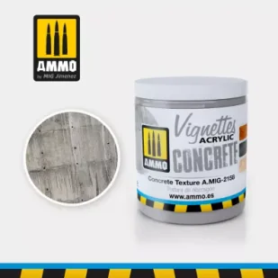 Ammo: Acrylic Mud - Vignettes - Concrete Texture 100 ml - Akcesoria i części modelarskie - miniaturka - grafika 1
