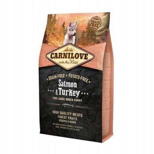 Carnilove Salmon&Turkey Large Breed Puppy 4 kg