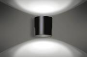 Lampy ścienne - Emibig Axo kinkiet 1-punktowy czarny 930/2 930/2 - miniaturka - grafika 1