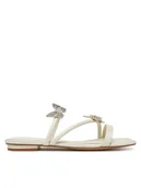 Klapki i japonki damskie - Aldo Klapki Flyhigh 13966746 Biały - miniaturka - grafika 1