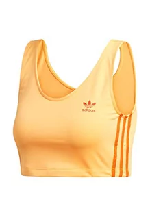 Koszulki i topy damskie - Adidas Damski top New Crop Top Tank, Flash pomarańczowy, 48 ED7464 - grafika 1