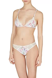 Emporio Armani Damski trójkątny biustonosz, Jogurt kwiatowy nadruk, XL - Biustonosze - miniaturka - grafika 1