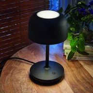 Lampy stojące - Bover lampa stołowa LED Bol, czarny matowy, wysokość 30 cm, aluminium - miniaturka - grafika 1