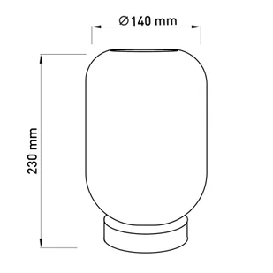 Näve Lampa stołowa LED 5305558 klosz szary dym - Lampy stojące - miniaturka - grafika 2