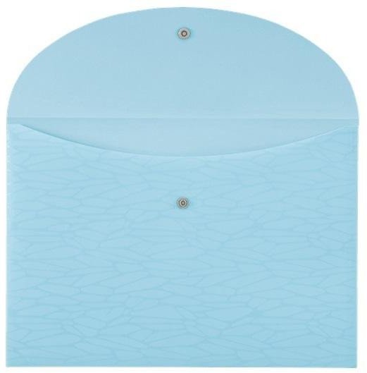 FOLDERMATE Teczka kopertowa A4 na zatrzask pastel niebieski