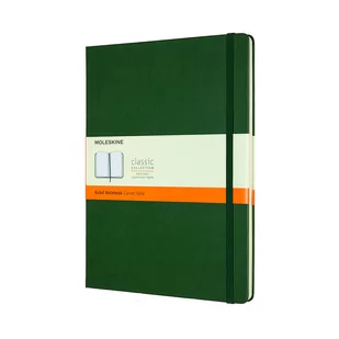 Moleskine 8058647629100 notatniki - klasyczna kolekcja Xlarge, w linie, twarda okładka zieleń mirtów - Artykuły biurowe - miniaturka - grafika 1