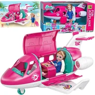Figurki dla dzieci - Lalka W Samolocie Z Bagażem I Pieskiem Laleczka Pilotka - miniaturka - grafika 1