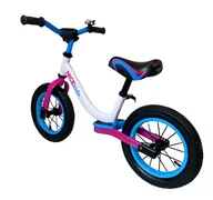 Rowerki biegowe - Rowerek biegowy 12' NICEkids WHITE PINK BW-1199 - miniaturka - grafika 1