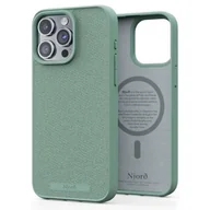 Etui i futerały do telefonów - Njord byELEMENTS Fabric Etui z tkaniny do iPhone 15 Pro Max z MagSafe - Turkusowe - miniaturka - grafika 1