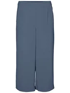 Spodnie damskie - Vero Moda Damskie spodnie Vmcoco Culotte WVN Noos, Niebieski chiński, L - miniaturka - grafika 1