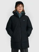 Kurtki i płaszcze dla chłopców - 4F Płaszcz zimowy membrana 5000 chłopięcy - czarny 122 (6-7 lat) - miniaturka - grafika 1