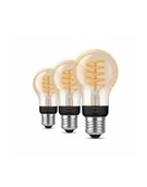 Żarówki LED - PHILIPS HUE White Ambiance Filament Inteligentna żarówka A60 E27 3szt. 929002477504 - miniaturka - grafika 1