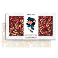 Czekolada - Czekolada Deserowa z Żurawiną i Orzechami Arachidowymi na Zakończenie Roku Szkolnego (80g) - miniaturka - grafika 1