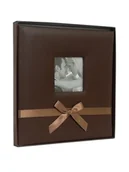 Albumy fotograficzne - Album BEKRI/BL tradycyjny ślubny, skóropodobny, 10 kart/20 stron , BRĄZOWY - miniaturka - grafika 1