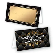 Dekoracje i nakrycia stołu na imprezę - Winietki na Stół na Imprezę "Gold" - 10 sztuk - miniaturka - grafika 1