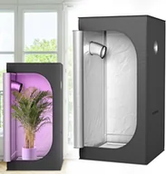 Szklarnie ogrodowe - YUENFONG Namiot do uprawy roślin Namiot do uprawy roślin Szklarnia Szafka do uprawy w domu Namiot do uprawy w pomieszczeniu Namiot do uprawy w ogrodzie Szafka do uprawy warzyw i ziół (80x80x160cm) - miniaturka - grafika 1