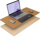 Podkładki pod mysz - MATA NA BIURKO PODKŁADKA POD MYSZ BRĄZOWA 60x43cm - miniaturka - grafika 1