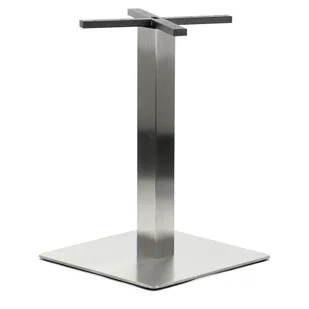 Podstawa stołu/stolika SH-3002-6/S, stal nierdzewna szczotkowana, wymiary: 50x50x72,5 cm - do hotelu, restauracji ,baru, biura - Meble modułowe i akcesoria - miniaturka - grafika 1