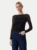 Bluzki damskie - Guess Bluzka W6RP04 KBAH2 Czarny Regular Fit - miniaturka - grafika 1