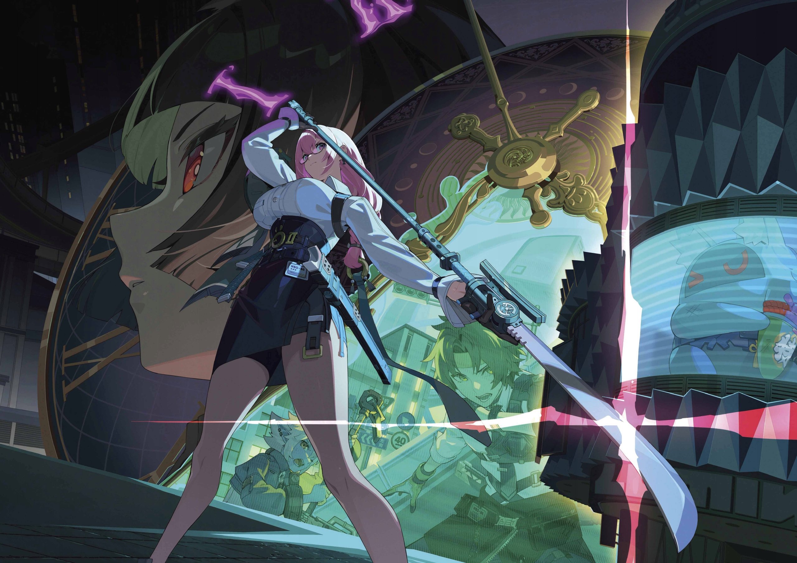Plakat A3 Zenless Zone Zero Zzz Anime Gra Hollow Special Operations