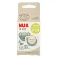 Smoczki uspokajające - Nuk Smoczek uspokajający lateksowy 18-36m For Nature 10737877 2 szt. - miniaturka - grafika 1