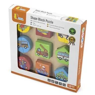 Zabawki interaktywne dla dzieci - Viga Toys Puzzle Drewniane Viga Pojazdy 59586 - miniaturka - grafika 1