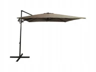 Parasole ogrodowe - Parasol Ogrodowy Duży Z Wysięgnikiem Pokrowiec 2,5X2,5M Mocny Seattle Beż - miniaturka - grafika 1