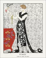 Plakaty - L’Empire du monde: Robe du soir, de Worth from Gazette du Bon Ton., George Barbier - plakat 20x30 cm - miniaturka - grafika 1