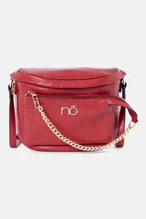 Czerwona listonoszka Nobo w kształcie nerki - Torebki damskie - miniaturka - grafika 1