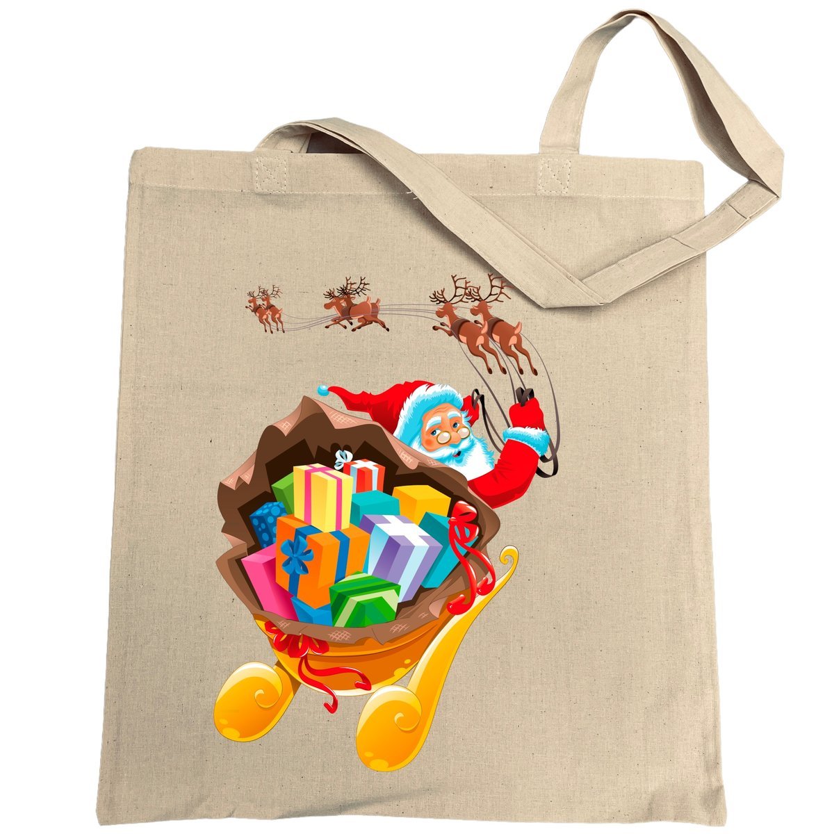 Torba na zakupy nadruk Mikołaj Sanie
