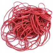 Gumki recepturki - GUMKI RECEPTURKI 50 mm x 3 mm. CZERWONE. OPAKOWANIE 1 KG - miniaturka - grafika 1