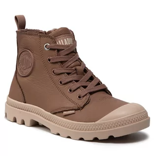 Botki damskie - Palladium Trapery Pampa Hi Zip Sl 97224-215-M Beaver Fur Brown - grafika 1