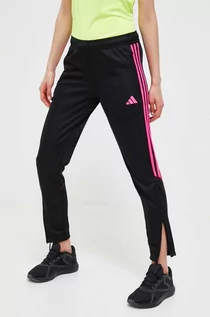 Spodnie damskie - adidas Performance spodnie treningowe Tiro 23 kolor czarny z aplikacją - grafika 1