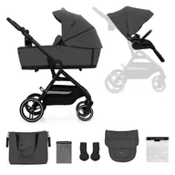 Wózki dziecięce - Kinderkraft, Yoxi, wózek wielofunkcyjny 2w1, Moonlight Grey - miniaturka - grafika 1