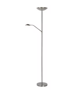 Lucide Lampa podłogowa lucide Zenith-średnica 24,5 cm-LED, metalowe, zintegrowana, 20 W, satyna chrom, 1 x 1 x 180 cm 19791/24/12 - Lampy stojące - miniaturka - grafika 1