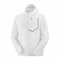 Kurtki i kamizelki sportowe damskie - Kurtka Salomon Bonatti Aero Wind Hoodie U White - miniaturka - grafika 1