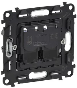 Legrand VALENA ALLURE Gniazdo komputerowe podwójne 2xRJ45 kat.6 UTP 753043 753043 - Gniazdka elektryczne - miniaturka - grafika 1