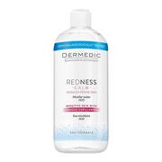 Płyny micelarne - Dermedic Redness płyn micelarny H2O 500ml + Dermedic Hydrain 3 płyn micelarny H2O 100ml GRATIS - miniaturka - grafika 1