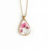 Naszyjniki - Naszyjnik z kwiatami, prezent dla kobiet - miniaturka - grafika 1