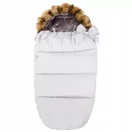 Śpiworki dla dzieci - SPRINGOS Śpiworek SPRINGOS do wózka sanek gondoli 4w1 szary srebrny szary ocieplany - miniaturka - grafika 1