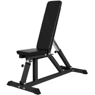 Gorilla Sports Multi ławeczka treningowa prosta, czarna (100095-00019-0001) - Ławki treningowe - miniaturka - grafika 1