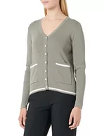 Swetry damskie - DreiMaster Maritim Damski sweter 39523532, szary oliwkowy, XS-S - miniaturka - grafika 1