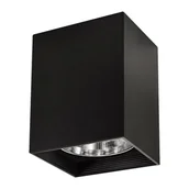 Lampy sufitowe - Polux Oprawa natynkowa metalowa kwadratowa JUPITER K11 czarna 307798 - miniaturka - grafika 1