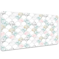 Podkładki na biurko - Mata ochronna na biurko Pastelowy marmur 100x50 cm, Dywanomat - miniaturka - grafika 1