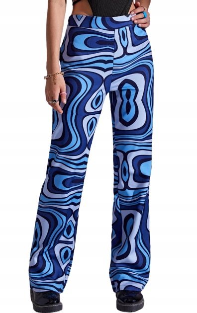 SHEIN NIEBIESKIE SPODNIE DAMSKIE CASUAL 38 VCX