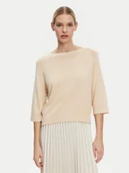 Swetry damskie - Kontatto Sweter 3M0505C Beżowy Regular Fit - miniaturka - grafika 1